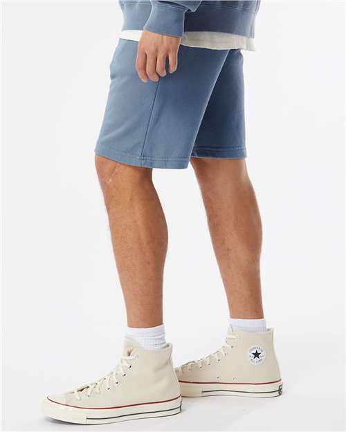 Independent Trading Co. PRM50STPD Unisex Pigment-Dyed Fleece Shorts in 