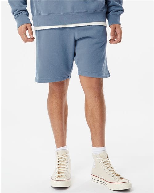 Independent Trading Co. PRM50STPD Unisex Pigment-Dyed Fleece Shorts in 