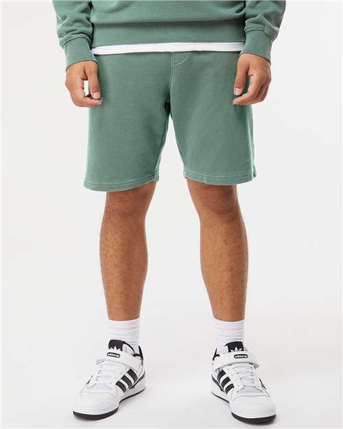 Independent Trading Co. PRM50STPD Unisex Pigment-Dyed Fleece Shorts in 