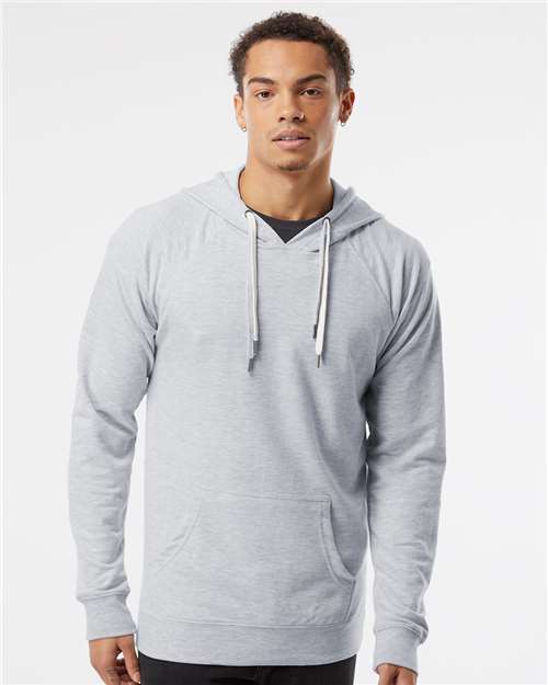 Independent Trading Co. SS1000 Unisex Icon Lightweight Loopback Terry Hooded Sweatshirt in 