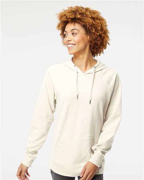 Independent Trading Co. SS1000 Unisex Icon Lightweight Loopback Terry Hooded Sweatshirt in 