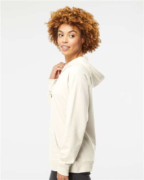 Independent Trading Co. SS1000 Unisex Icon Lightweight Loopback Terry Hooded Sweatshirt in Bone