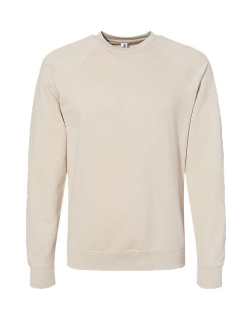 Independent Trading Co. SS1000C Unisex Icon Lightweight Loopback Terry Crewneck Sweatshirt in 