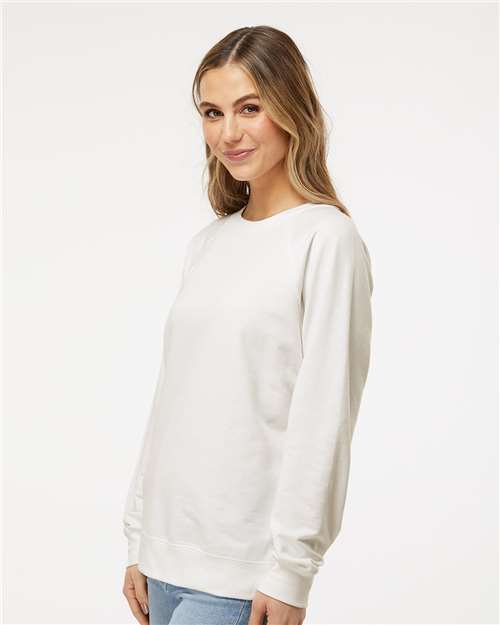 Independent Trading Co. SS1000C Unisex Icon Lightweight Loopback Terry Crewneck Sweatshirt in 