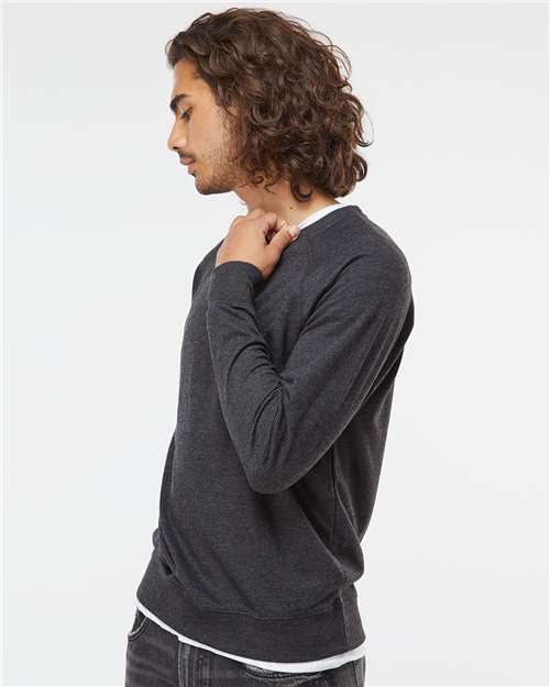 Independent Trading Co. SS1000C Unisex Icon Lightweight Loopback Terry Crewneck Sweatshirt in 