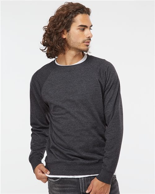 Independent Trading Co. SS1000C Unisex Icon Lightweight Loopback Terry Crewneck Sweatshirt in 