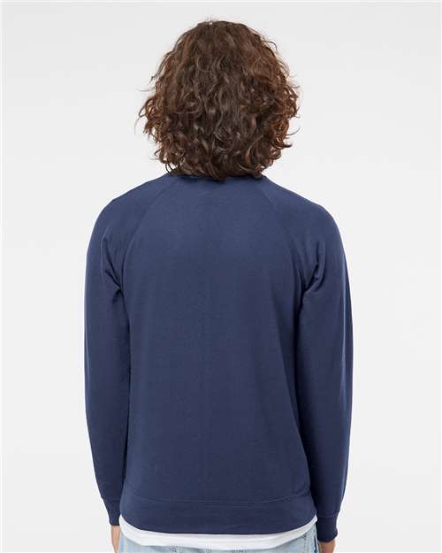Independent Trading Co. SS1000C Unisex Icon Lightweight Loopback Terry Crewneck Sweatshirt in 