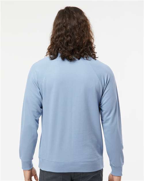 Independent Trading Co. SS1000C Unisex Icon Lightweight Loopback Terry Crewneck Sweatshirt in 