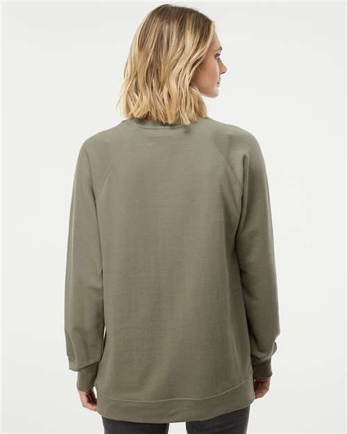 Independent Trading Co. SS1000C Unisex Icon Lightweight Loopback Terry Crewneck Sweatshirt in 