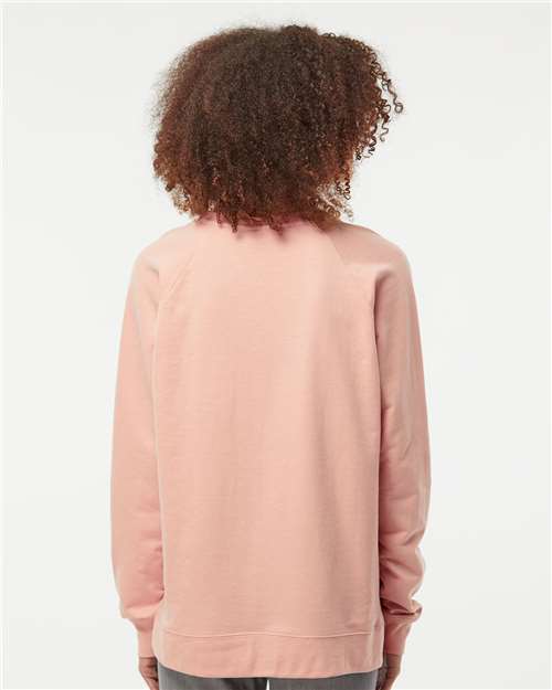 Independent Trading Co. SS1000C Unisex Icon Lightweight Loopback Terry Crewneck Sweatshirt in 