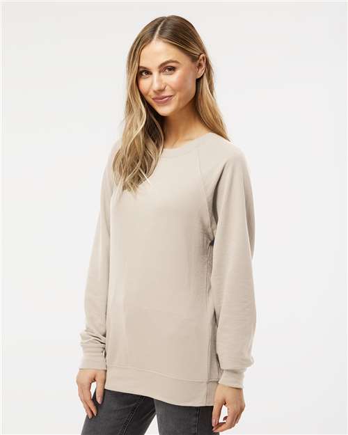 Independent Trading Co. SS1000C Unisex Icon Lightweight Loopback Terry Crewneck Sweatshirt in 