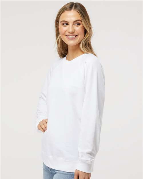 Independent Trading Co. SS1000C Unisex Icon Lightweight Loopback Terry Crewneck Sweatshirt in 