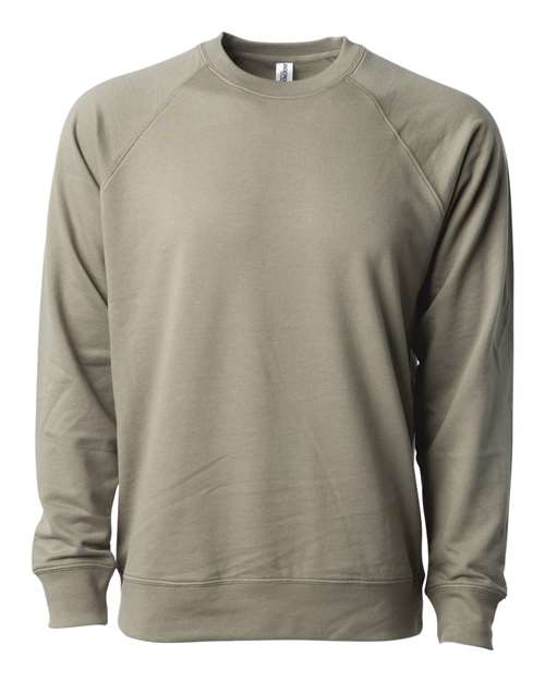 Independent Trading Co. SS1000C Unisex Icon Lightweight Loopback Terry Crewneck Sweatshirt in 