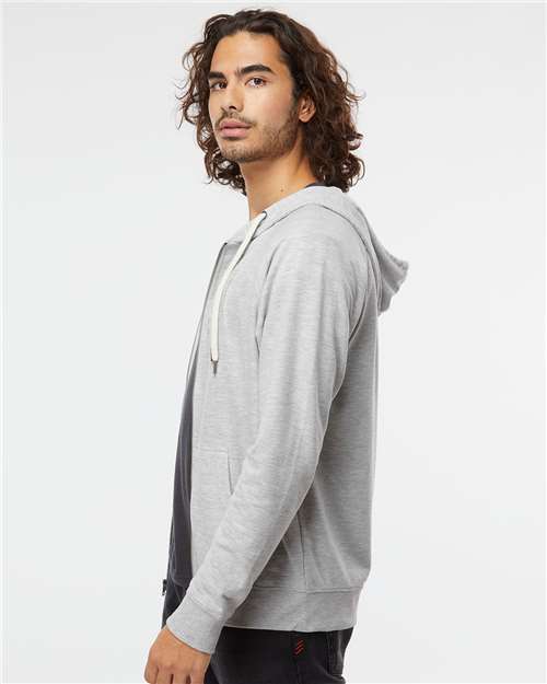 Independent Trading Co. SS1000Z-Unisex Icon Lightweight Loopback Terry Full-Zip Hooded Sweatshirt in 