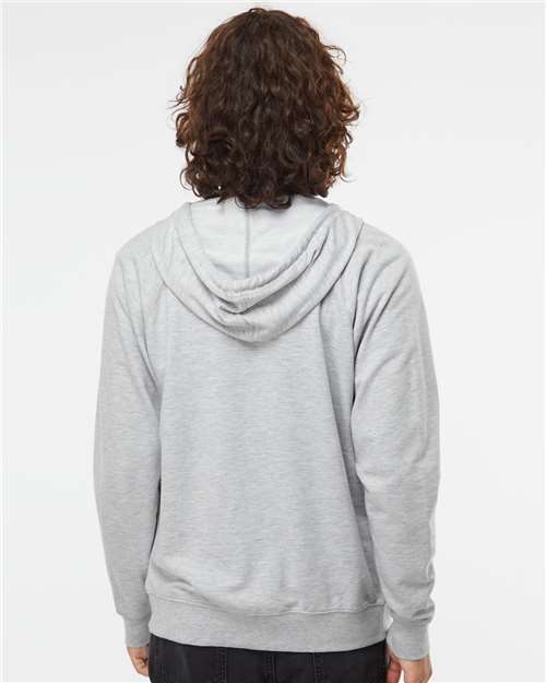 Independent Trading Co. SS1000Z-Unisex Icon Lightweight Loopback Terry Full-Zip Hooded Sweatshirt in 