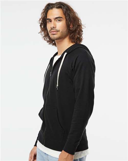 Independent Trading Co. SS1000Z-Unisex Icon Lightweight Loopback Terry Full-Zip Hooded Sweatshirt in 