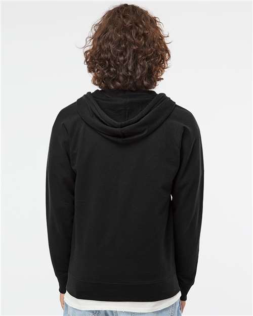 Independent Trading Co. SS1000Z-Unisex Icon Lightweight Loopback Terry Full-Zip Hooded Sweatshirt in 
