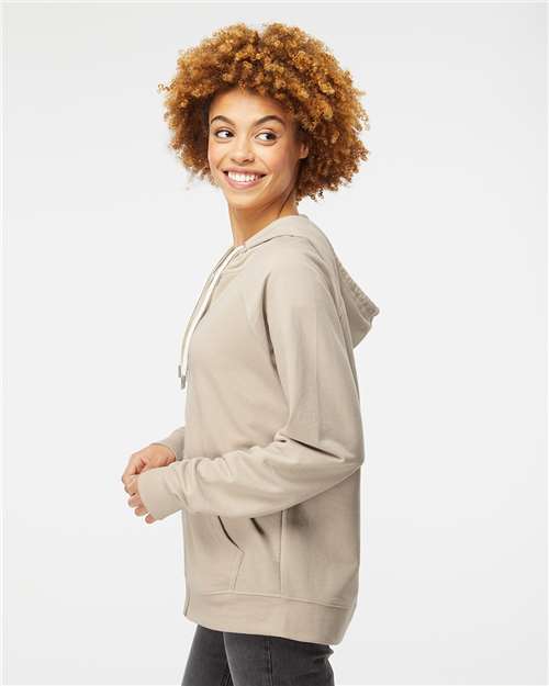 Independent Trading Co. SS1000Z-Unisex Icon Lightweight Loopback Terry Full-Zip Hooded Sweatshirt in 