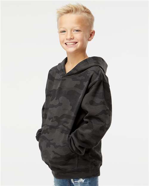 Independent Trading Co. SS4001Y-Youth Midweight Hooded Sweatshirt in 