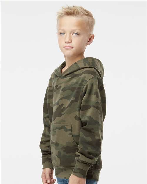 Independent Trading Co. SS4001Y-Youth Midweight Hooded Sweatshirt in 
