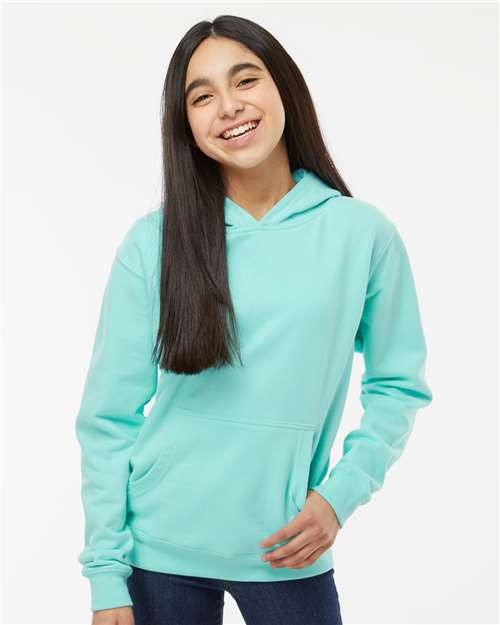 Independent Trading Co. SS4001Y-Youth Midweight Hooded Sweatshirt in Mint