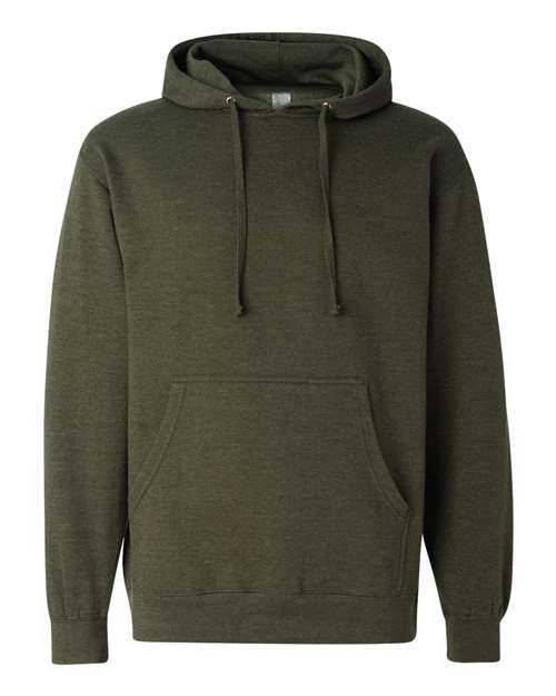 Independent Trading Co. SS4500 Unisex Midweight Hooded Sweatshirt in Army Heather