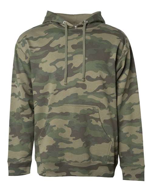 Independent Trading Co. SS4500 Unisex Midweight Hooded Sweatshirt in Forest Camo