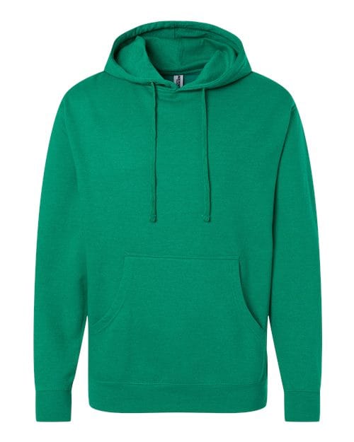 Independent Trading Co. SS4500 Unisex Midweight Hooded Sweatshirt in Kelly Green Heather