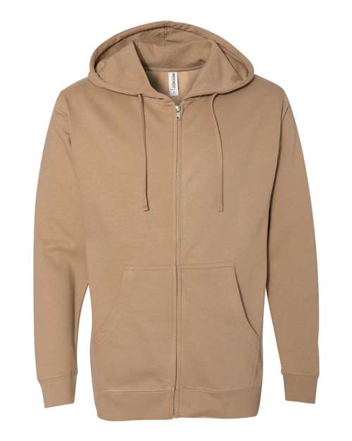 Independent Trading Co. SS4500Z-Unisex Midweight Full-Zip Hooded Sweatshirt in 