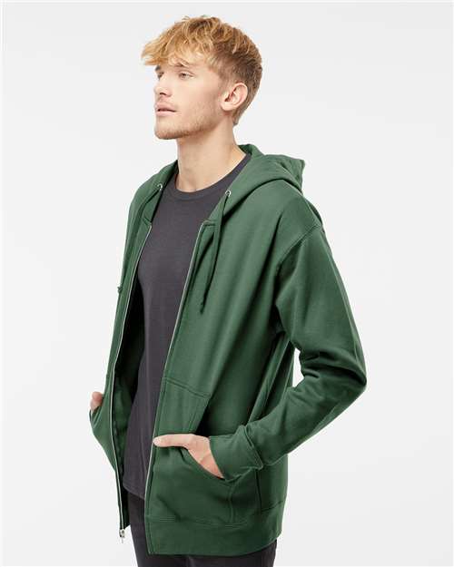 Independent Trading Co. SS4500Z-Unisex Midweight Full-Zip Hooded Sweatshirt in 