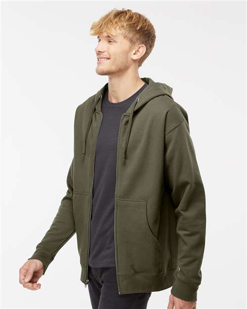 Independent Trading Co. SS4500Z-Unisex Midweight Full-Zip Hooded Sweatshirt in 