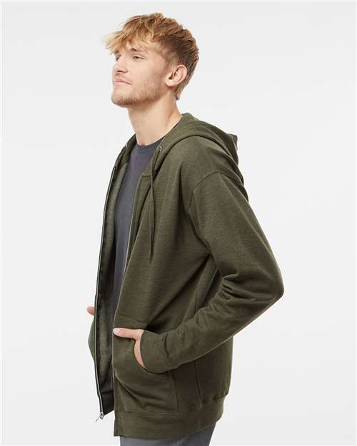 Independent Trading Co. SS4500Z-Unisex Midweight Full-Zip Hooded Sweatshirt in 