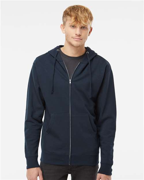 Independent Trading Co. SS4500Z-Unisex Midweight Full-Zip Hooded Sweatshirt in 