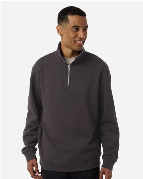 Independent Trading Co. SS4600QZ-Unisex Midweight Quarter-Zip Pullover in Asphalt