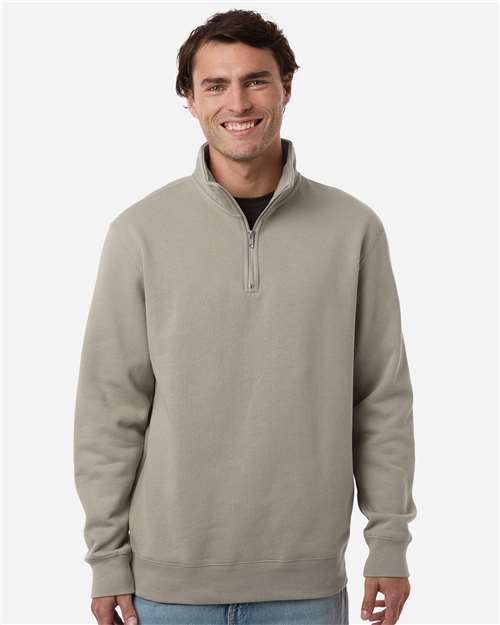 Independent Trading Co. SS4600QZ-Unisex Midweight Quarter-Zip Pullover in Cement