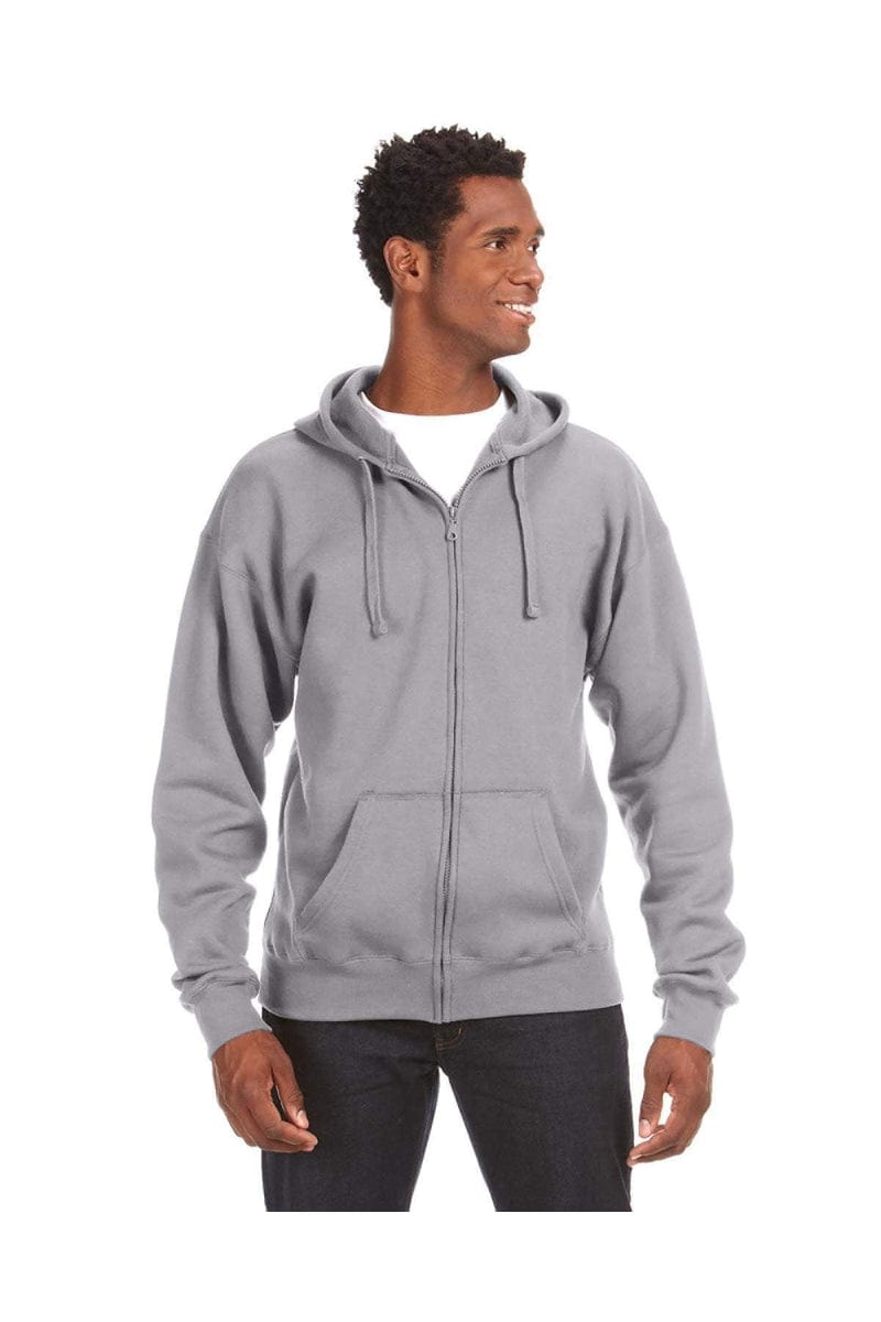J America JA8821: Adult Premium Full-Zip Fleece Hood