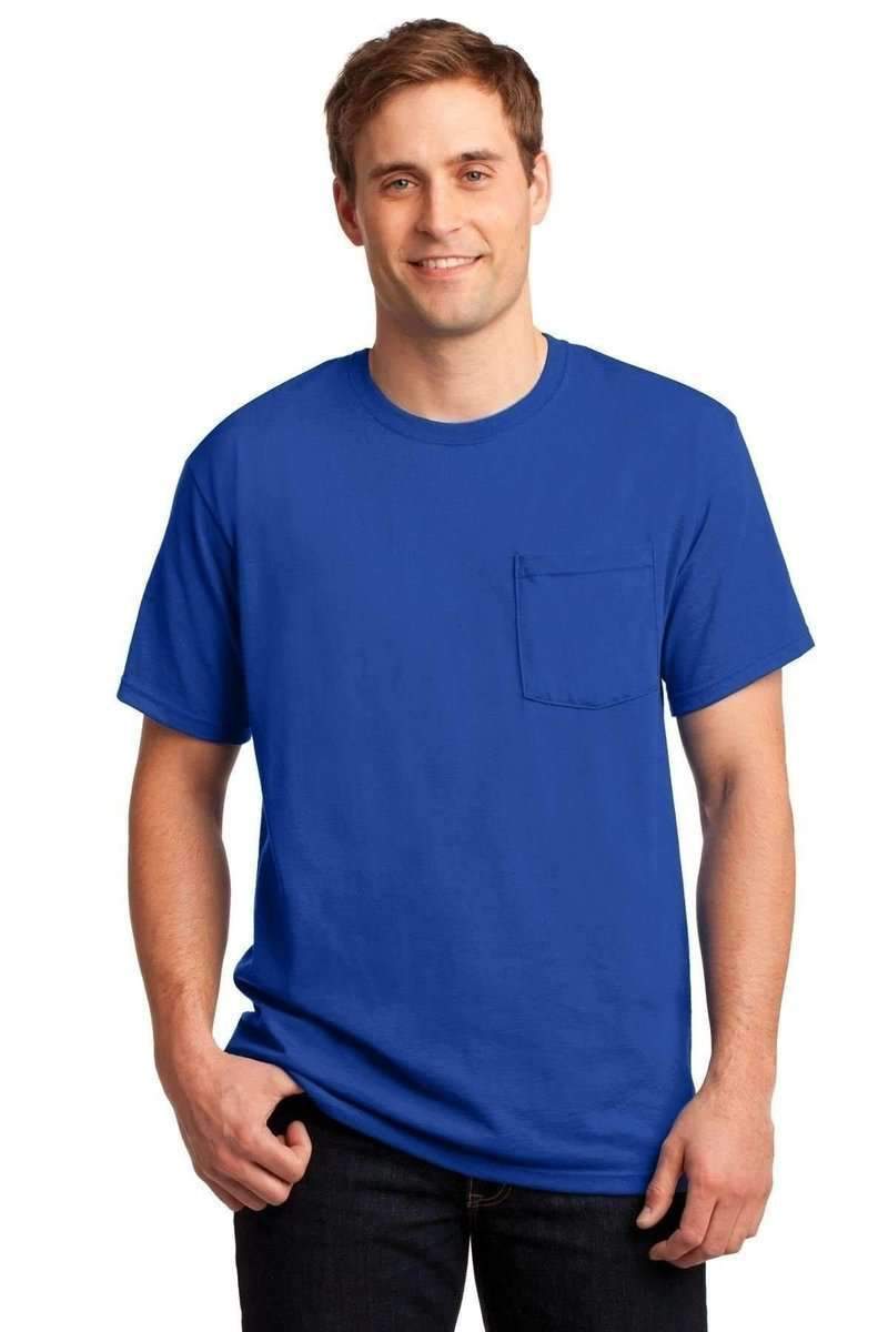 JERZEES 29P: Dri-Power Active 50/50 Cotton/Poly Pocket T Shirt in 