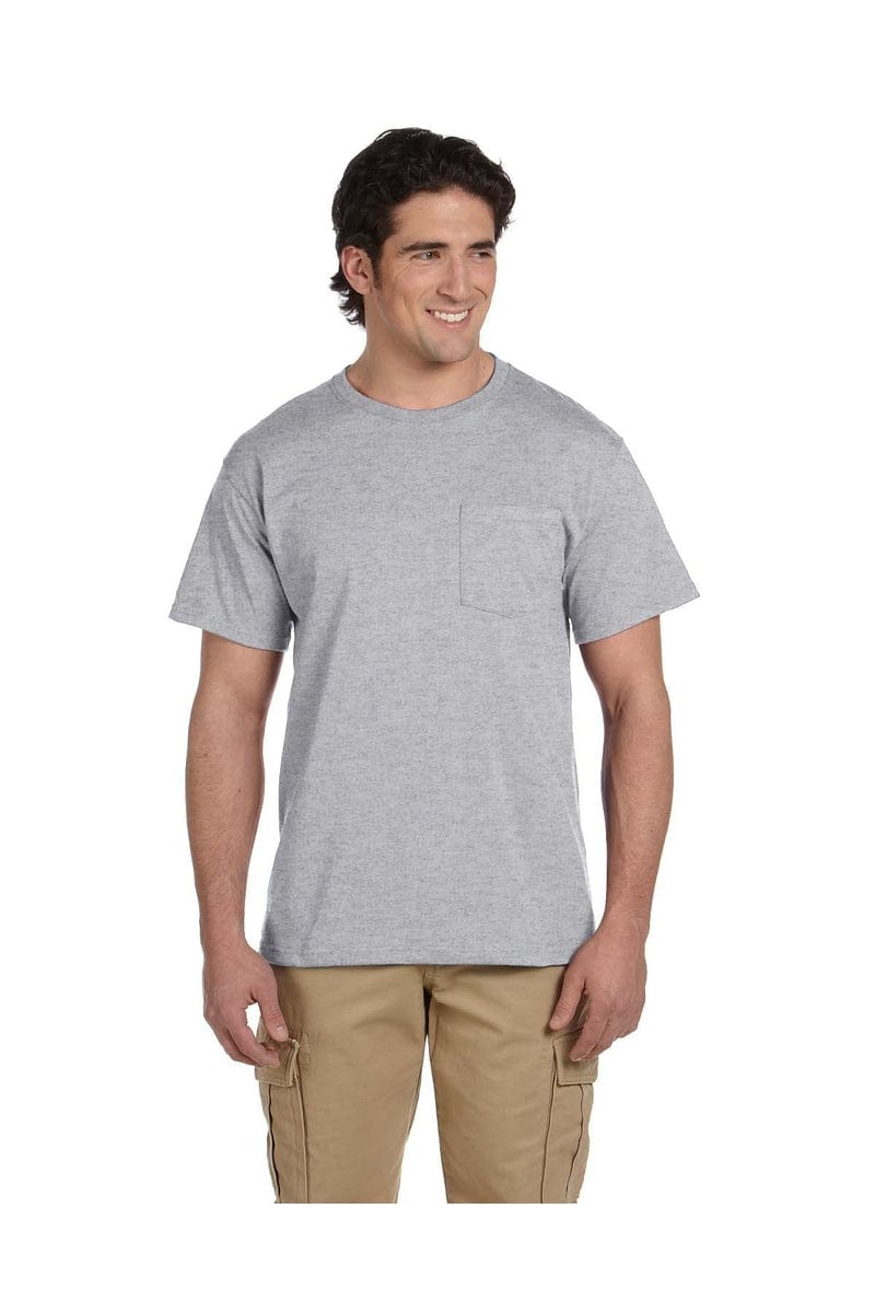 JERZEES 29P: Dri-Power Active 50/50 Cotton/Poly Pocket T Shirt in Oxford