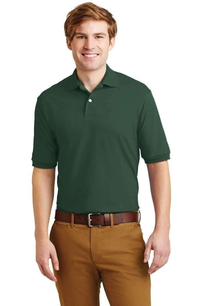 JERZEES 437: SpotShield Jersey Knit Sport Shirt in Forest