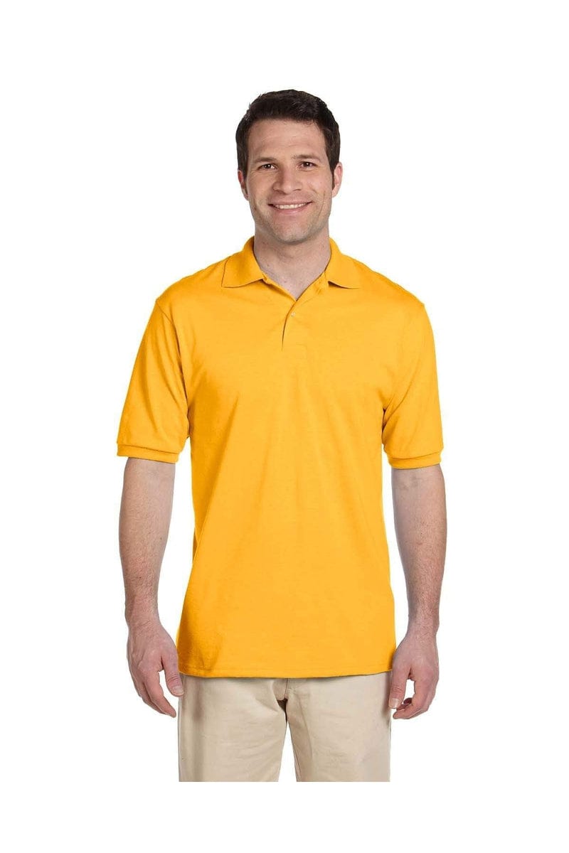 JERZEES 437: SpotShield Jersey Knit Sport Shirt in Gold