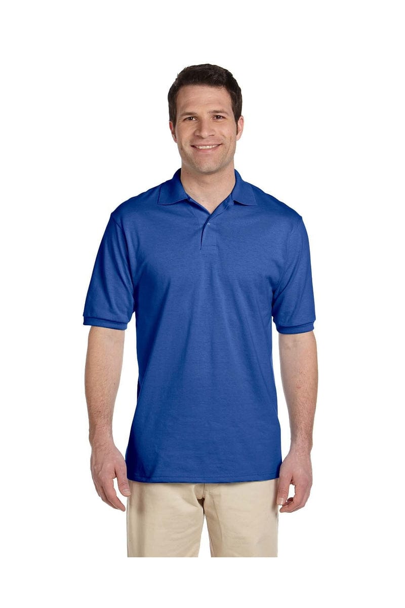 JERZEES 437: SpotShield Jersey Knit Sport Shirt in Royal