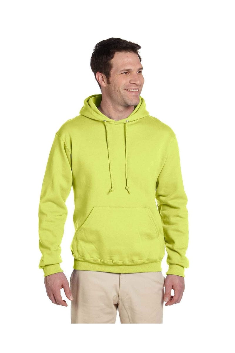 JERZEES 4997: Blank Hoodie in Safety Green
