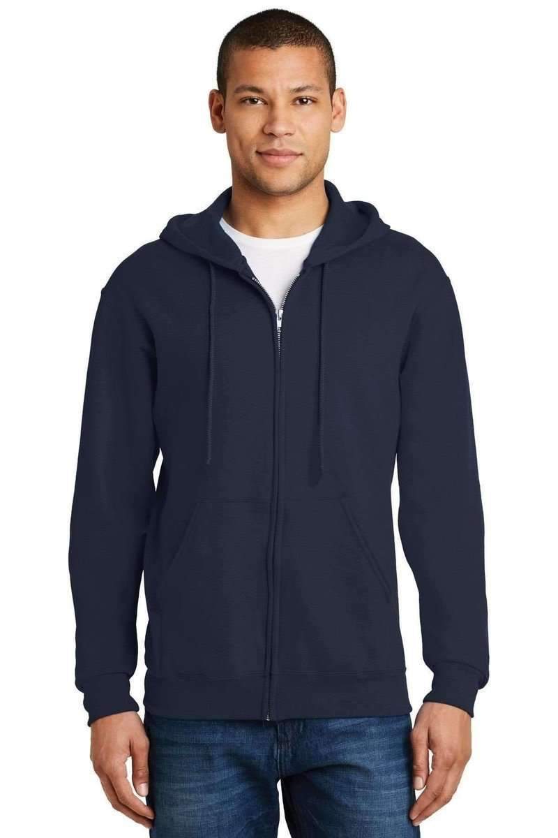 JERZEES 993: NuBlend Full-Zip Hooded Sweatshirt in Navy