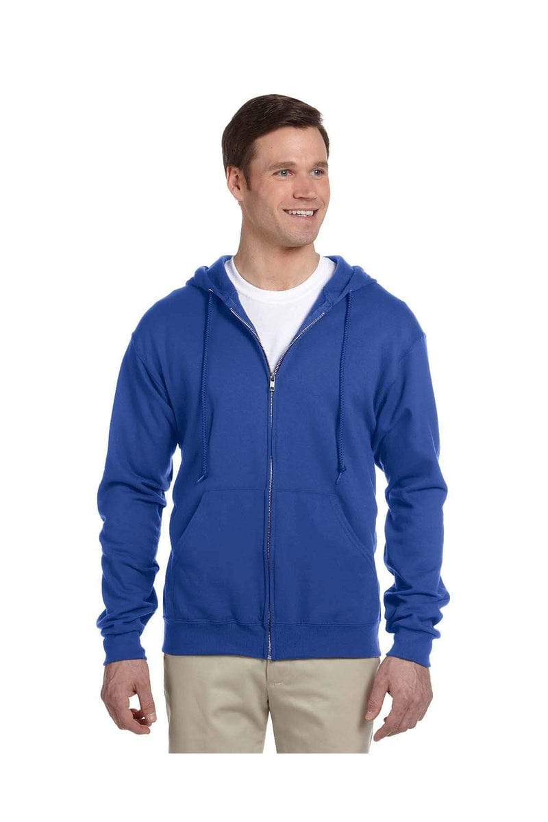 JERZEES 993: NuBlend Full-Zip Hooded Sweatshirt in Royal