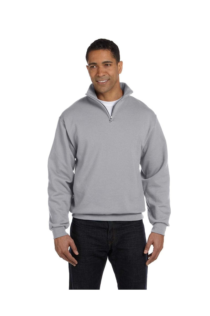 JERZEES 995M: Quarter Zip Sweatshirt in Oxford