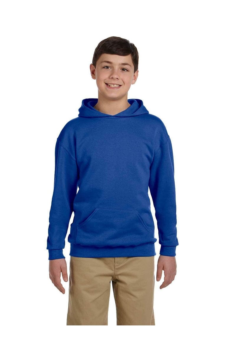 JERZEES 996Y: Youth NuBlend Pullover Hooded Sweatshirt in Royal