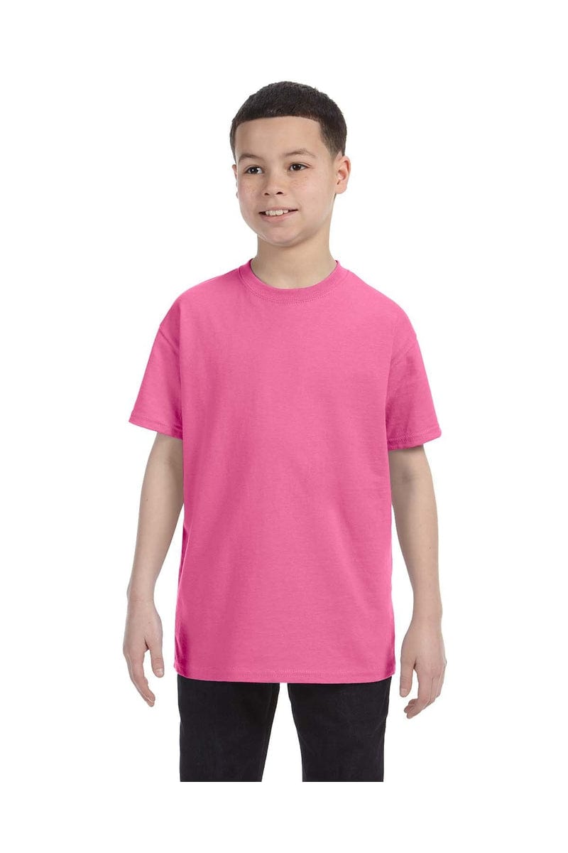 Jerzees 29B: Youth DRI-POWER ACTIVE T-Shirt in Neon Pink