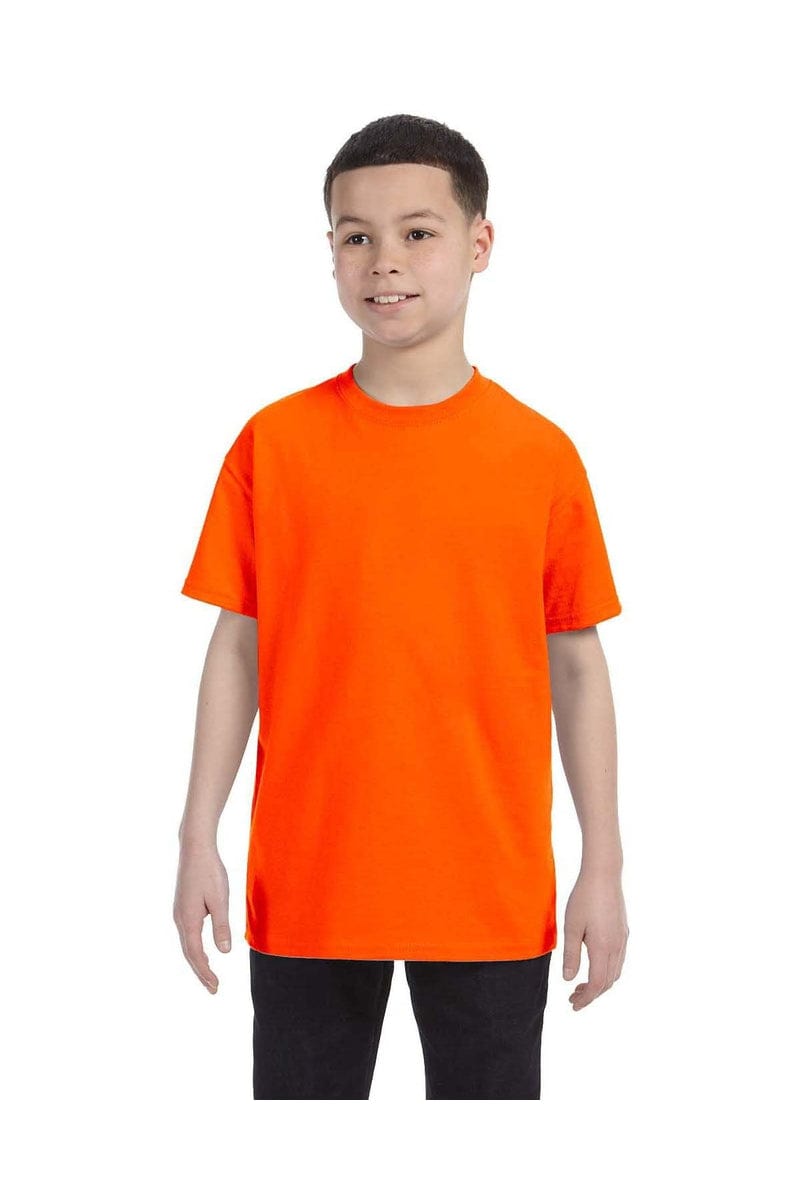 Jerzees 29B: Youth DRI-POWER ACTIVE T-Shirt in Safety Orange