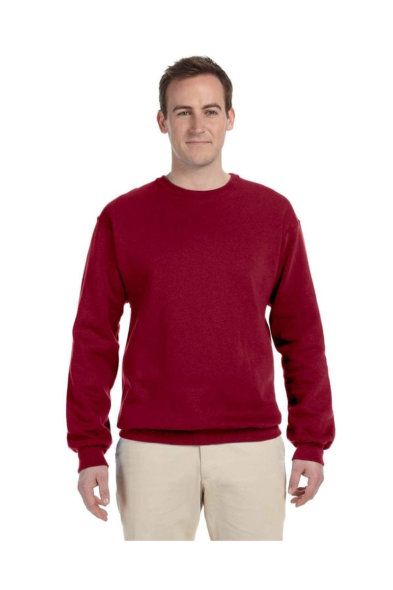 Jerzees 562: Adult 8 oz. NuBlend® Fleece Crew in Cardinal