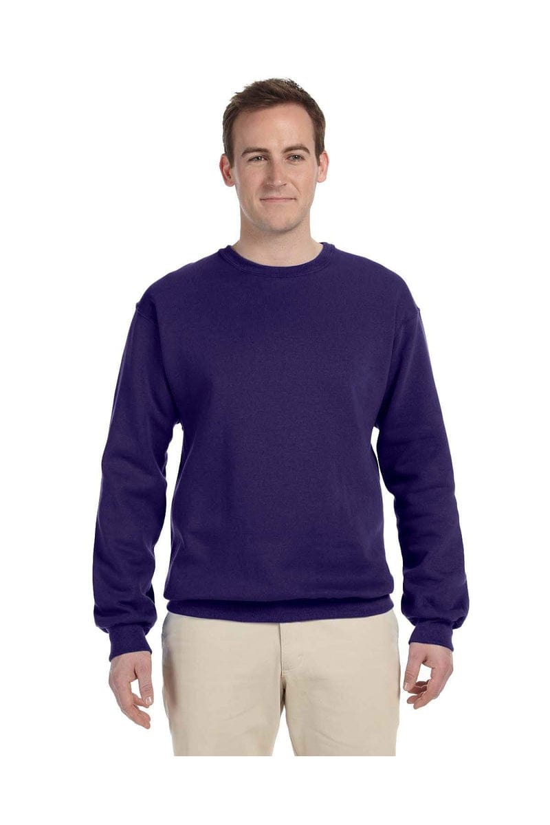 Jerzees 562: Adult 8 oz. NuBlend® Fleece Crew in Deep Purple